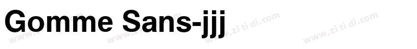 Gomme Sans字体转换